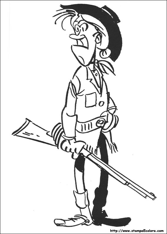 Disegni Lucky Luke